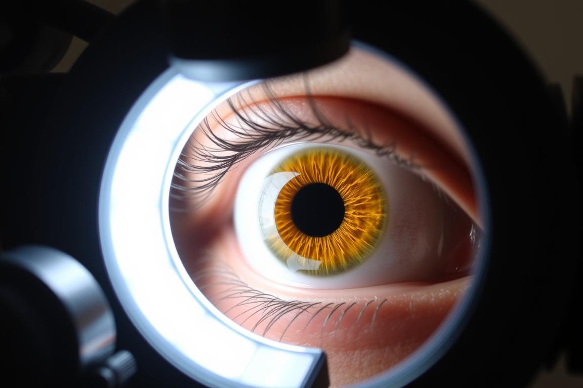 Ajuste de iluminación LED en una Cámara de Iridología para capturar detalles del iris Ajuste de iluminación LED en una Cámara de Iridología para capturar detalles del iris