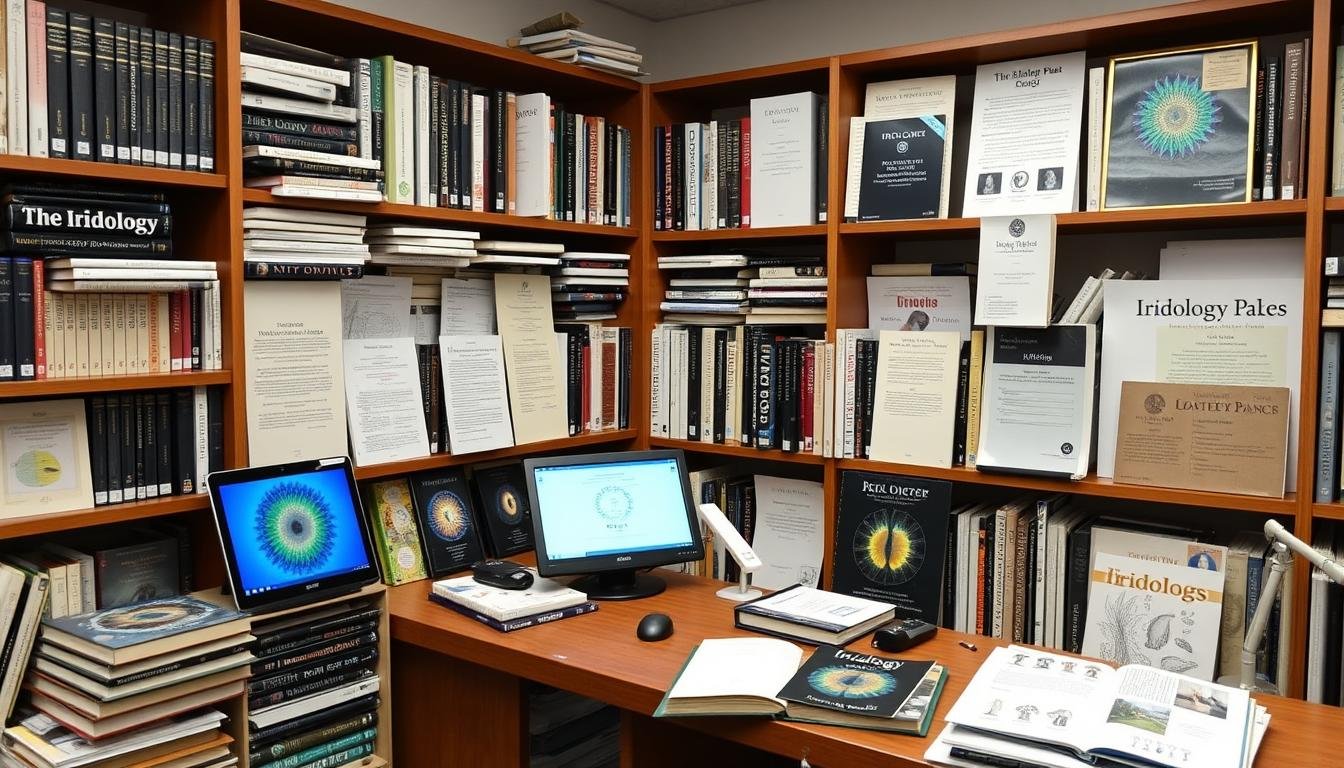Biblioteca de recursos sobre iridología para profesionales y estudiantes