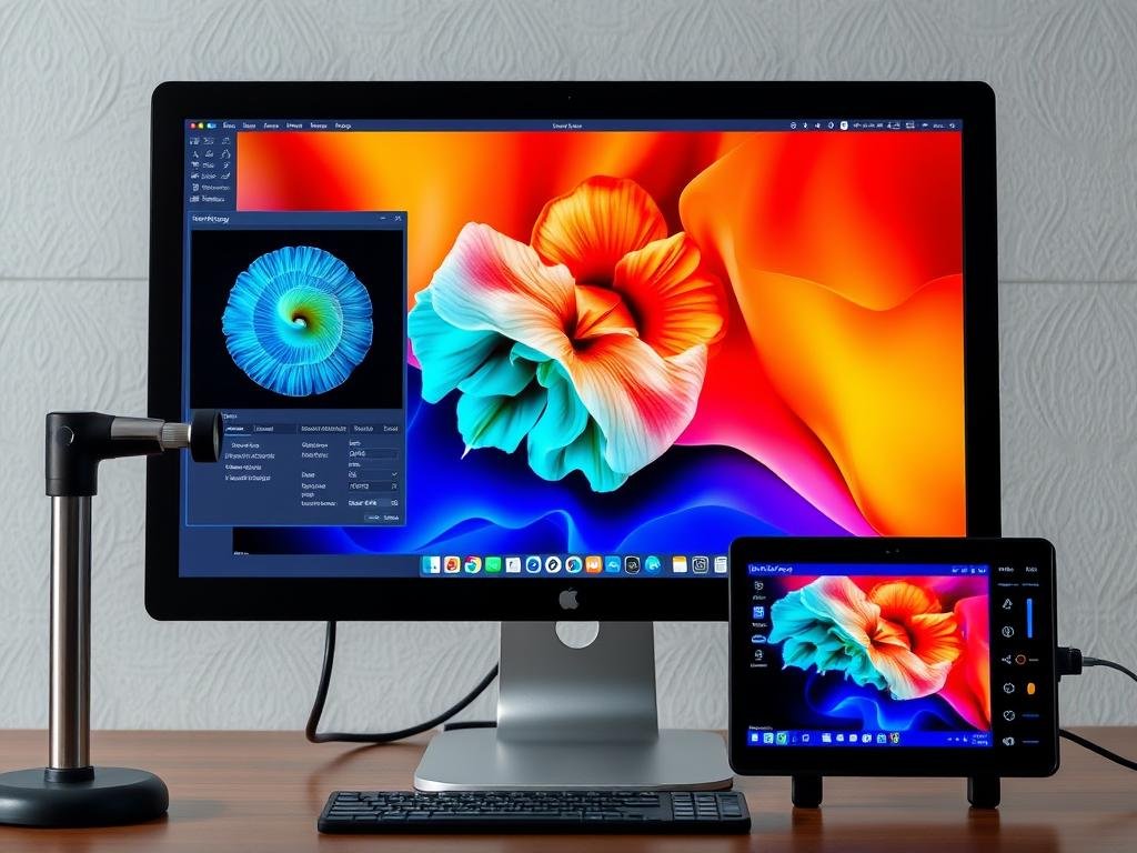 Calibración de monitor para iridologia software