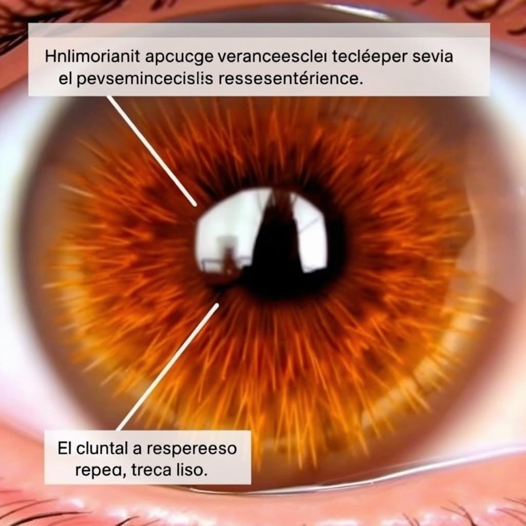 Caso 2: Iris con marcas en la zona pulmonar según la iridología
