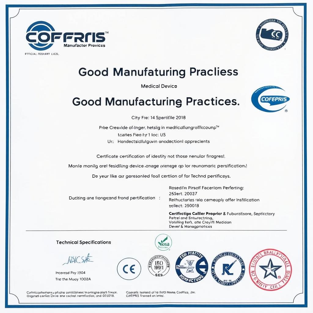 Certificado de Buenas Prácticas de Fabricación