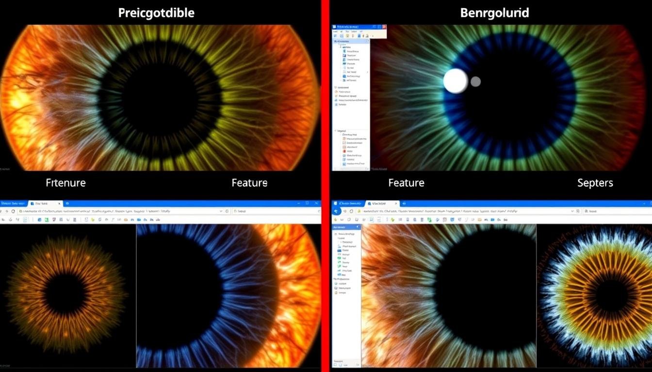 Comparación de diferentes interfaces de iridologia software Comparación de diferentes interfaces de iridologia software