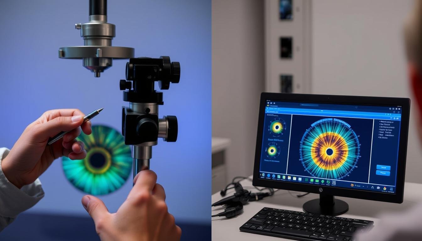Comparación entre análisis tradicional de iris y análisis con software