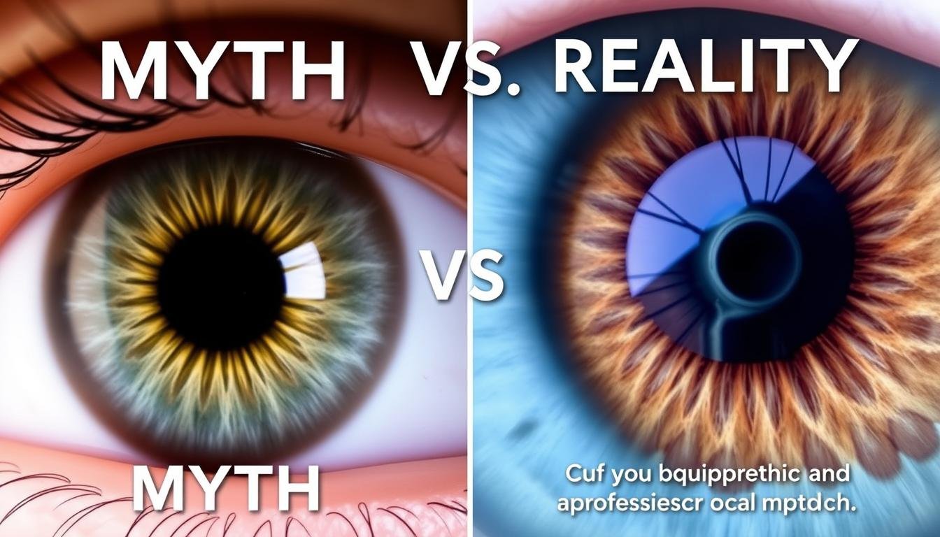 Comparación entre un mito y la realidad de la lectura del iris