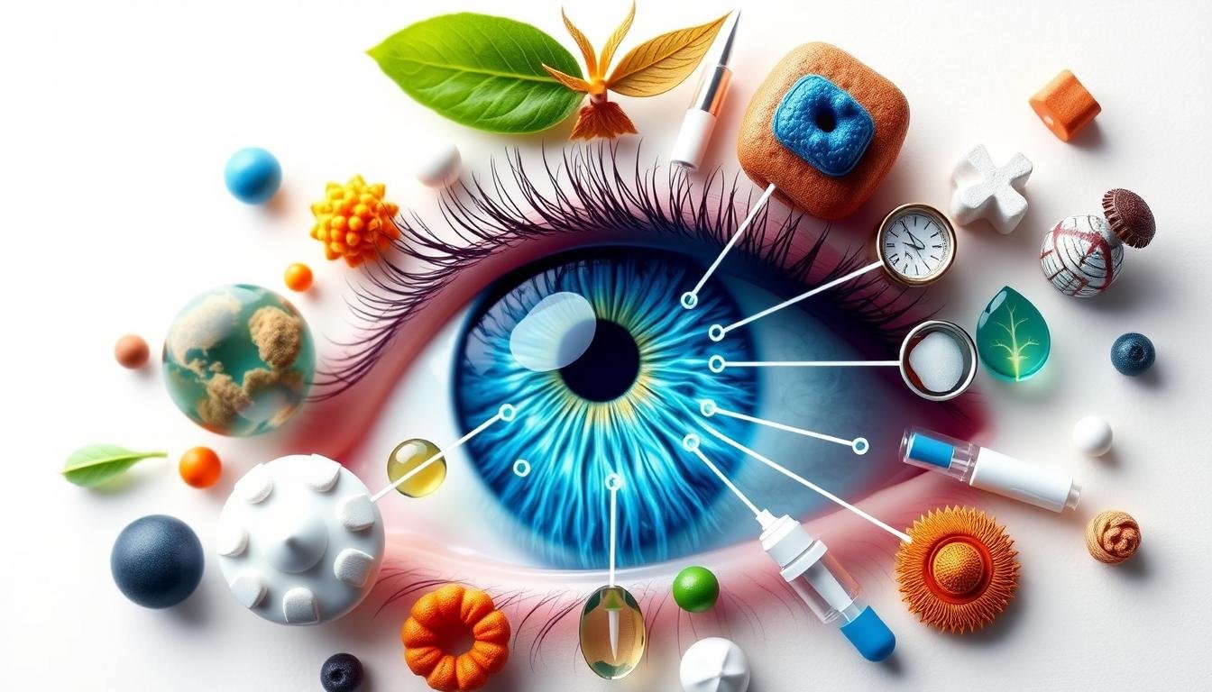 Concepto de medicina integrativa que combina iridología con otros enfoques de salud