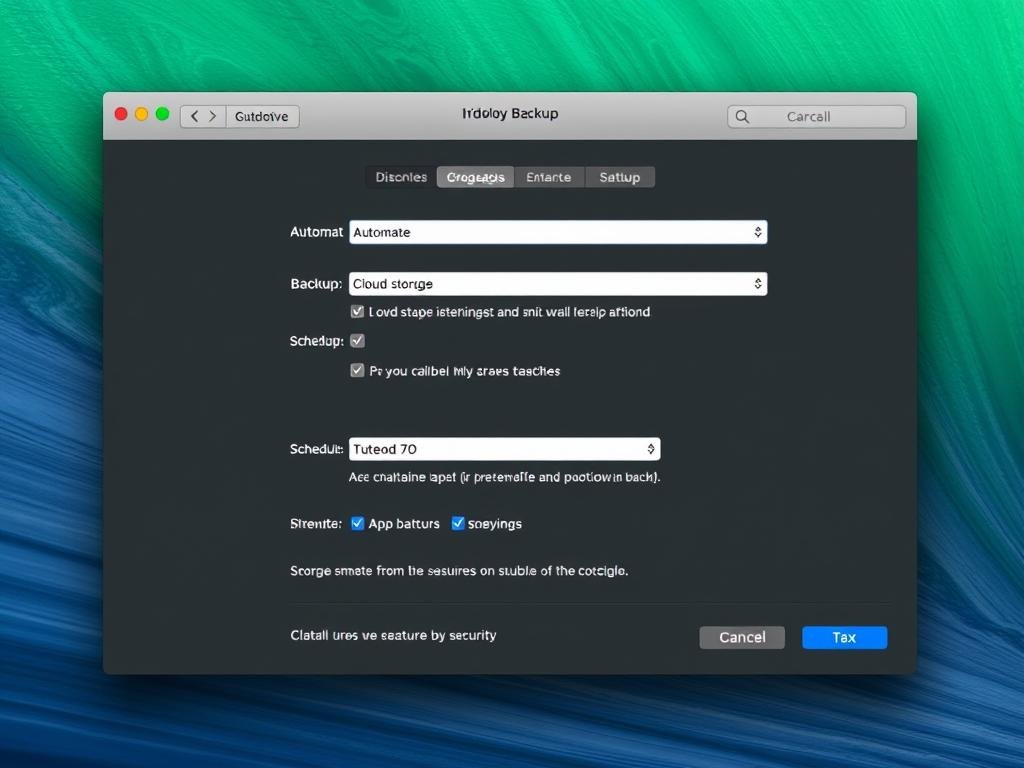 Configuración de copias de seguridad en iridologia software