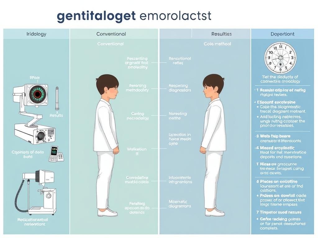 Confronto visivo tra diverse metodologie diagnostiche alternative e convenzionali