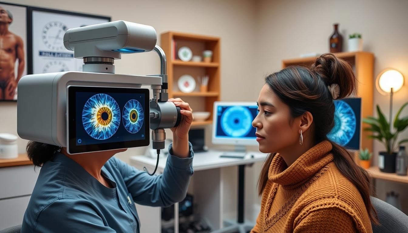 Consulta moderna de iridología que integra tecnología digital y enfoque holístico Consulta moderna de iridología que integra tecnología digital y enfoque holístico