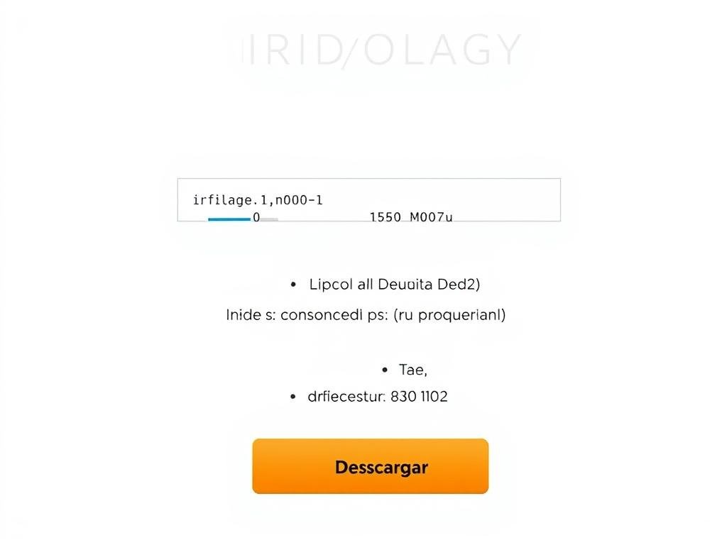 Descarga del archivo de instalación de software de iridología