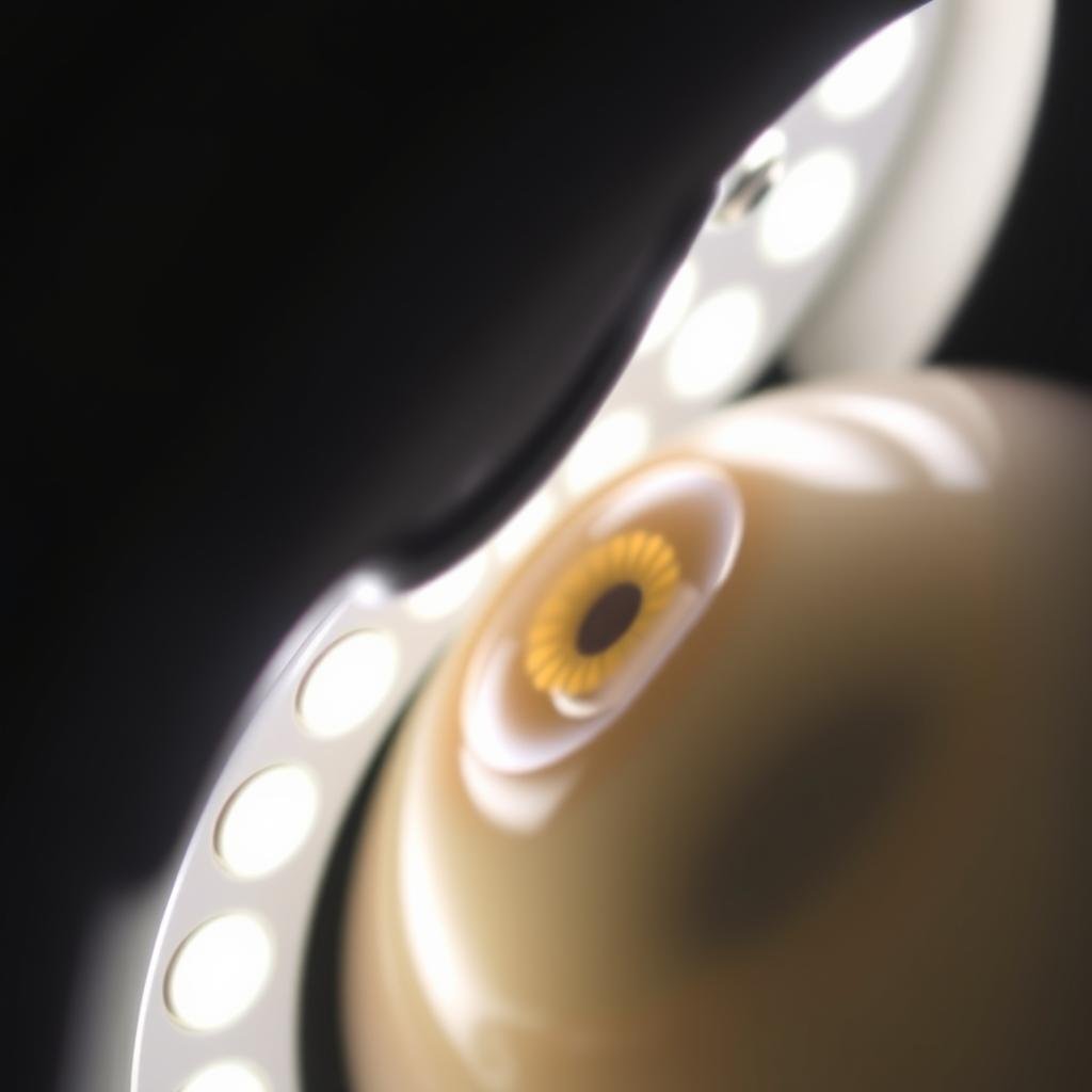 Detalle de un sistema de iluminación LED para Cámara de Iridología Detalle de un sistema de iluminación LED para Cámara de Iridología