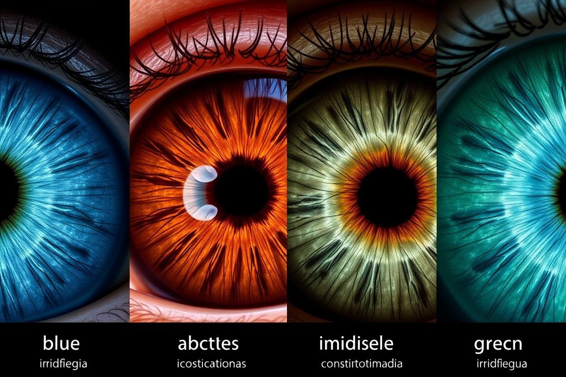 Diferentes colores de iris y su interpretación en el mapa de iridología Diferentes colores de iris y su interpretación en el mapa de iridología