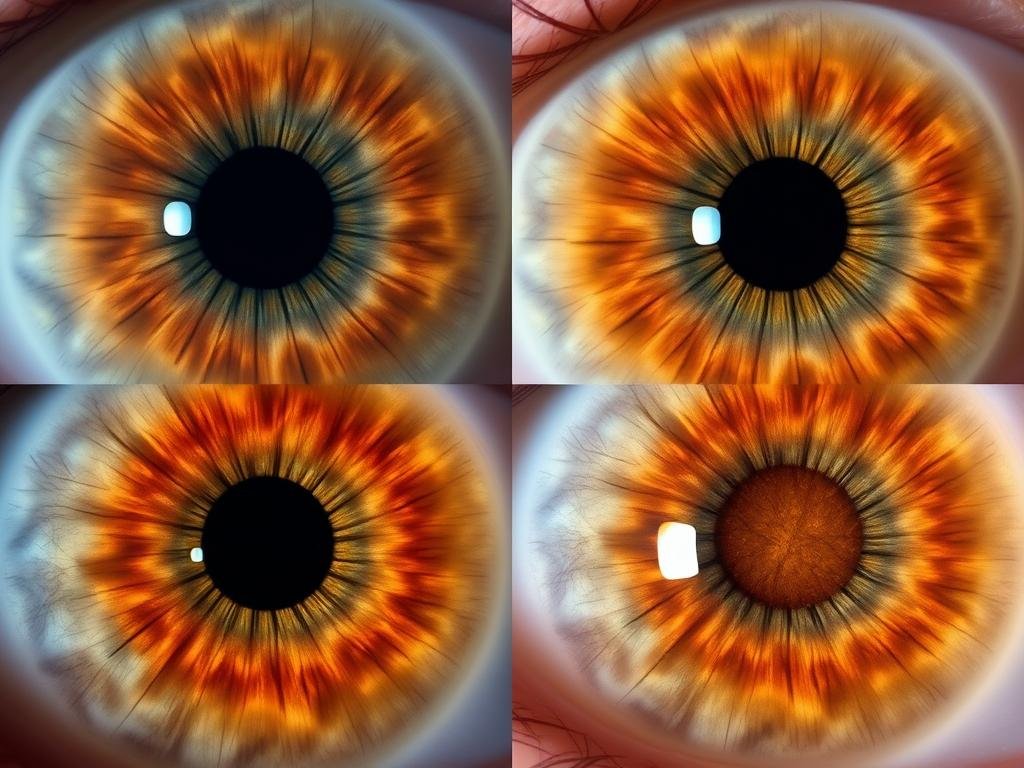 Diferentes patrones en el iris que indican problemas cardiovasculares
