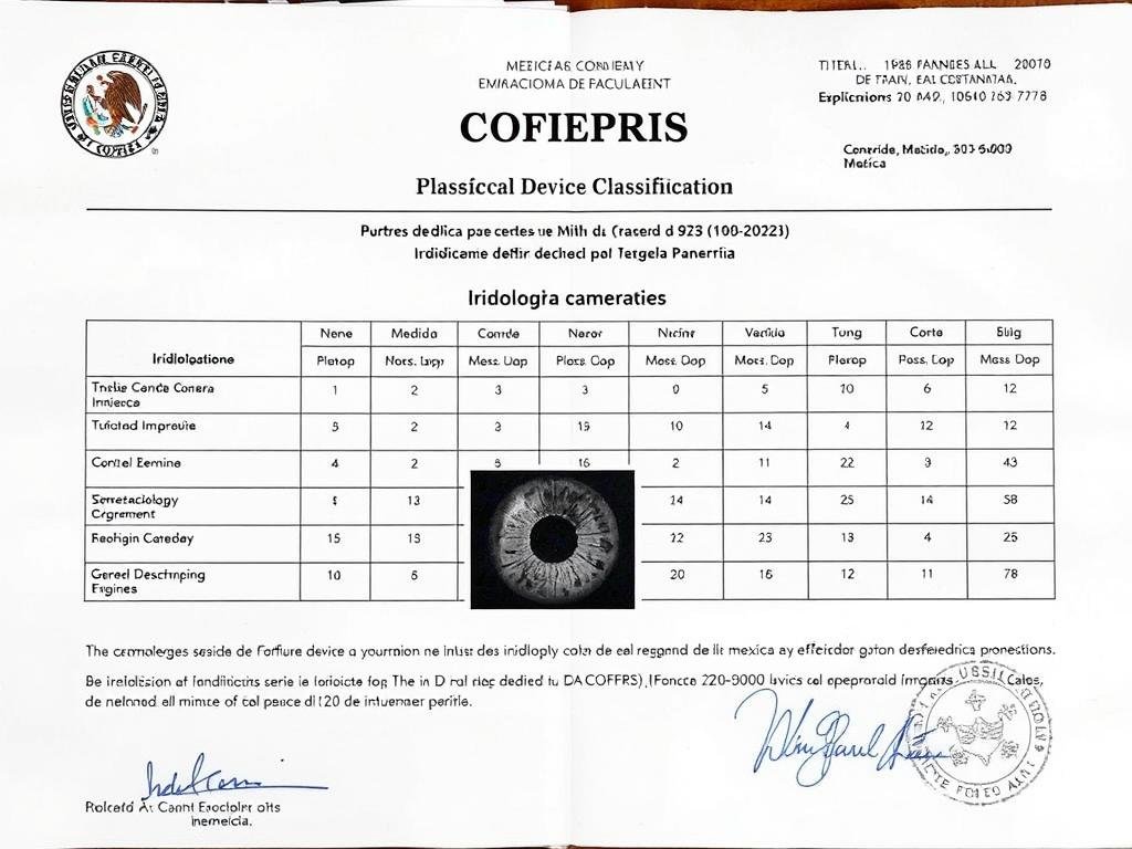 Documento oficial de COFEPRIS sobre clasificación de dispositivos médicos