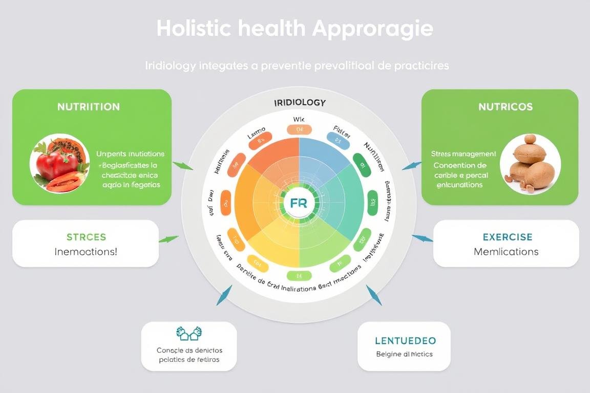Enfoque holístico de salud que incluye iridología y otras prácticas
