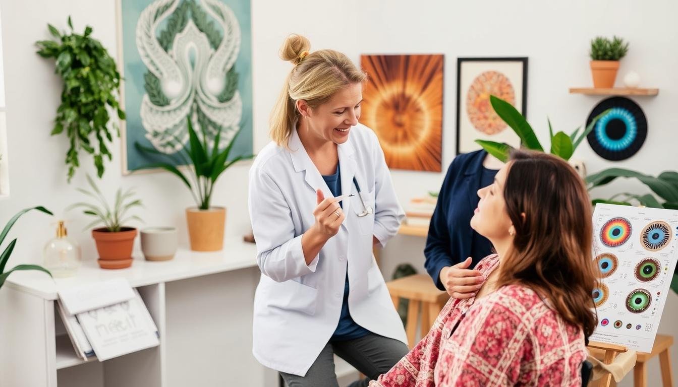 Enfoque holístico de salud que integra la iridología con otras prácticas complementarias