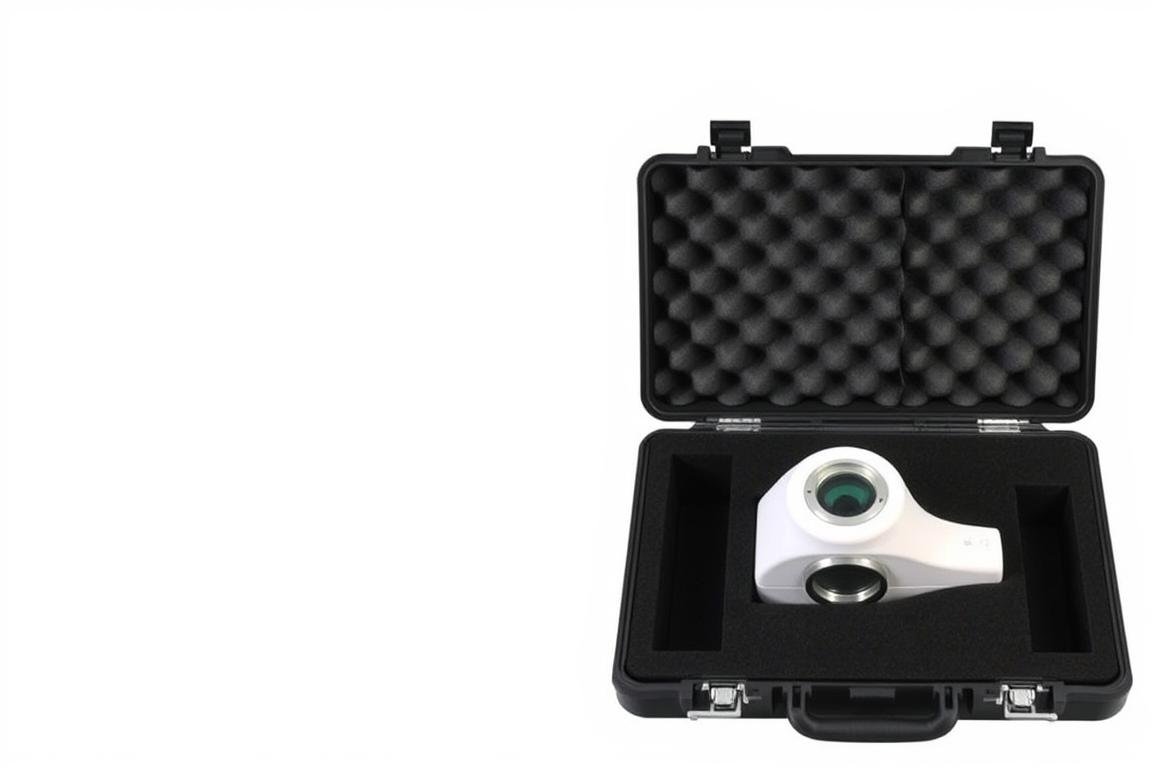 Estuche de almacenamiento profesional para lupa de iridología con compartimentos