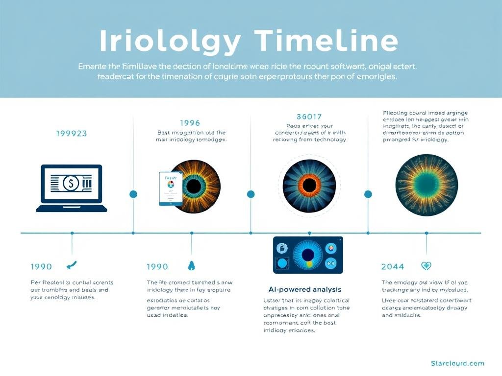 Evolución histórica del iridologia software desde los años 90 hasta la actualidad