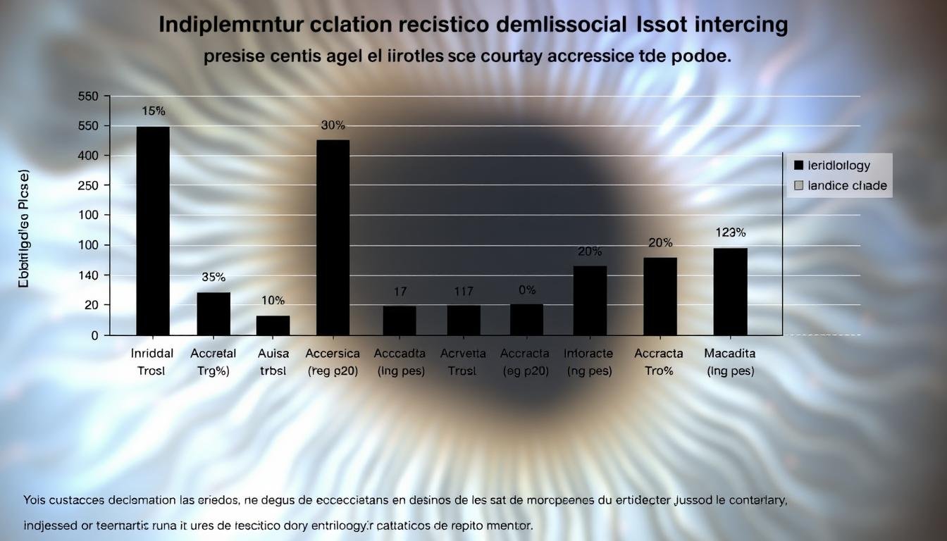 Gráfico de resultados de estudios científicos sobre la eficacia de la iridología Gráfico de resultados de estudios científicos sobre la eficacia de la iridología