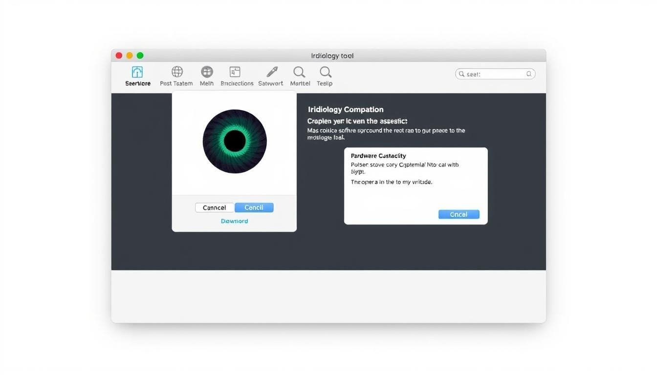 Herramienta de diagnóstico de problemas en iridologia software