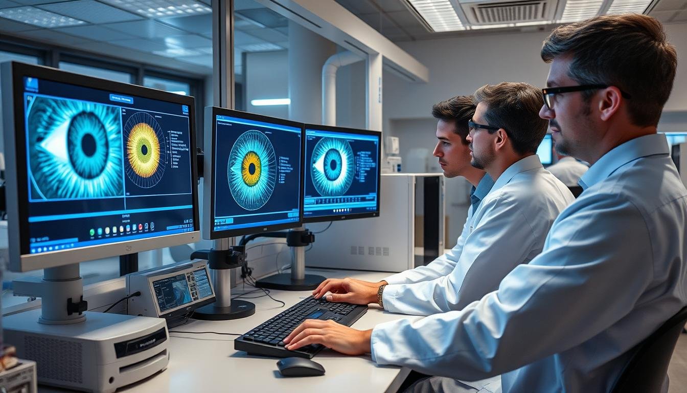 Investigación científica moderna sobre iridología utilizando tecnología biométrica avanzada
