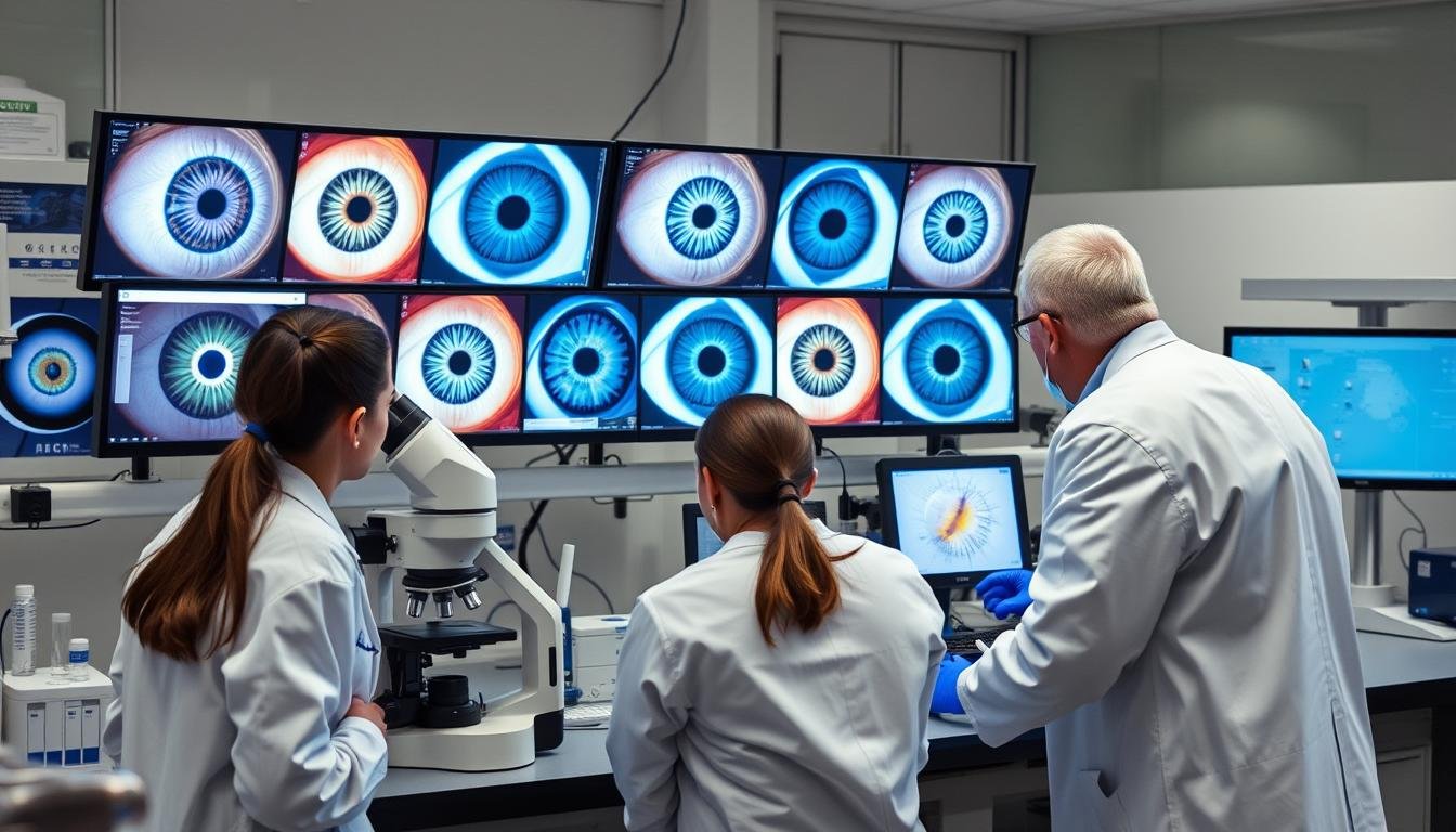 Investigación científica sobre la lectura del iris en laboratorio
