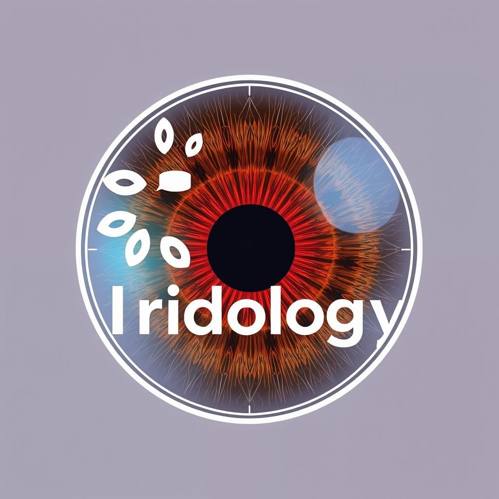 Logo de software educativo de iridología