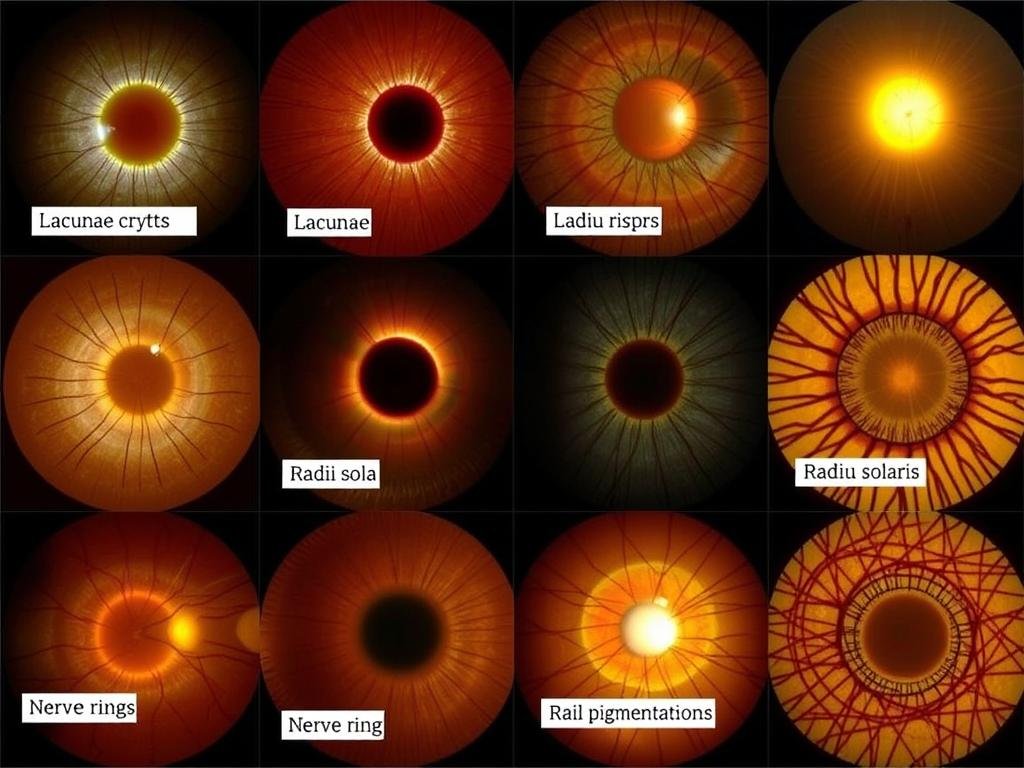 Principales signos iridológicos y su interpretación en el mapa de iridología