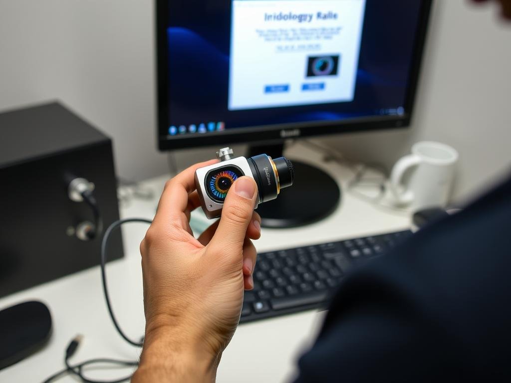Proceso de conexión de una Cámara de Iridología al ordenador mediante USB Proceso de conexión de una Cámara de Iridología al ordenador mediante USB