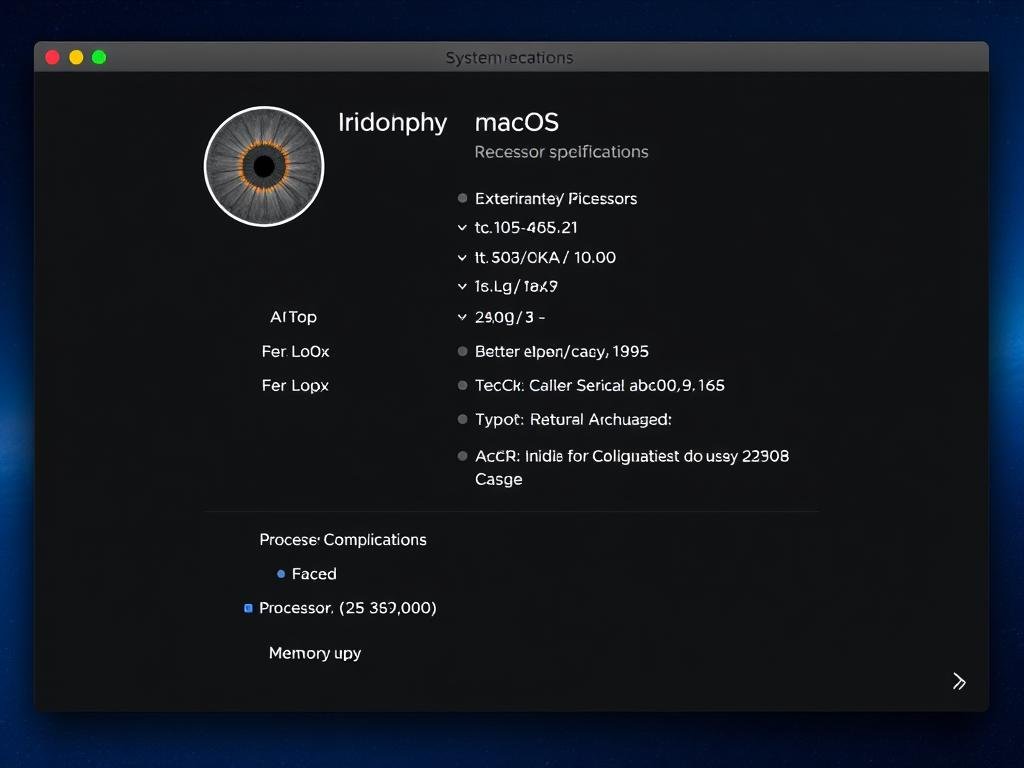 Requisitos del sistema para iridologia software en diferentes modelos de Mac
