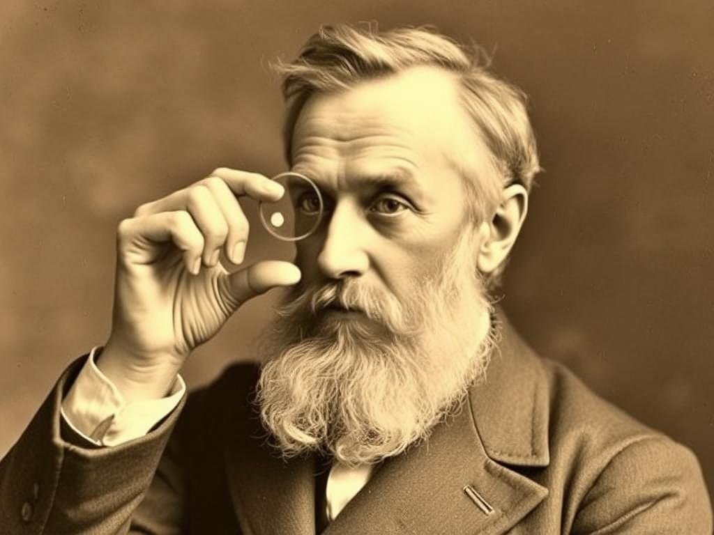 Retrato histórico de Ignaz von Peczely, considerado el padre de la iridología moderna