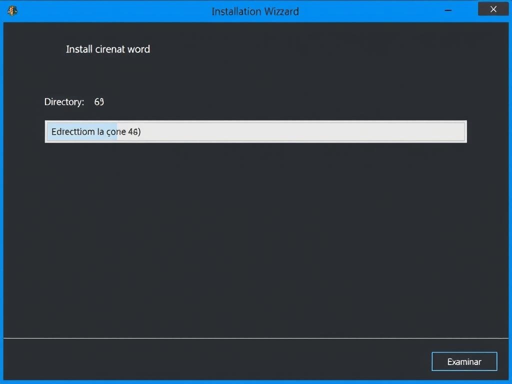 Selección de ubicación para instalar software de iridología