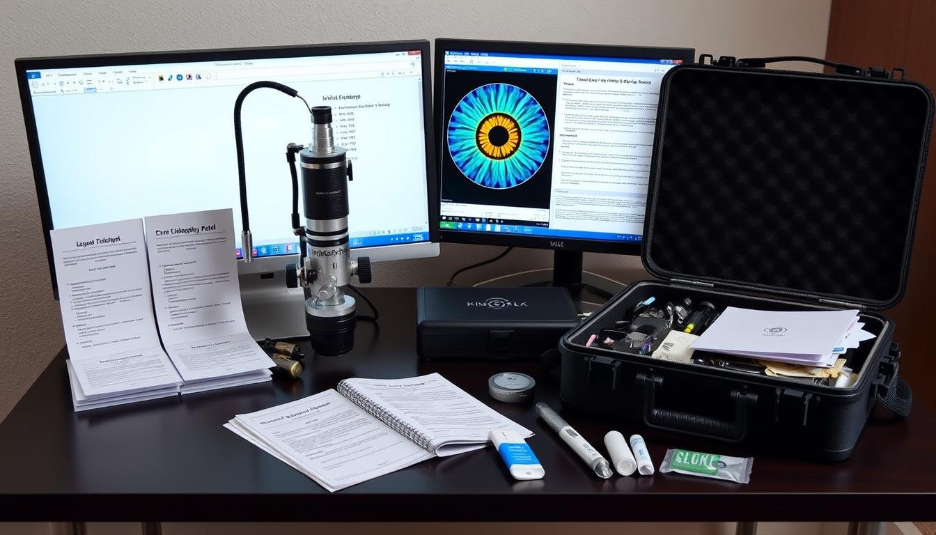 Set profesional completo de Cámara de Iridología con accesorios y software Set profesional completo de Cámara de Iridología con accesorios y software