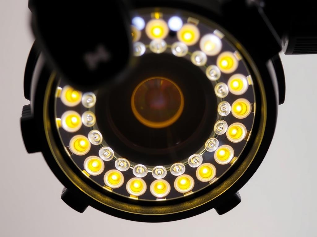 Sistema de iluminación LED de una Cámara de Iridología profesional