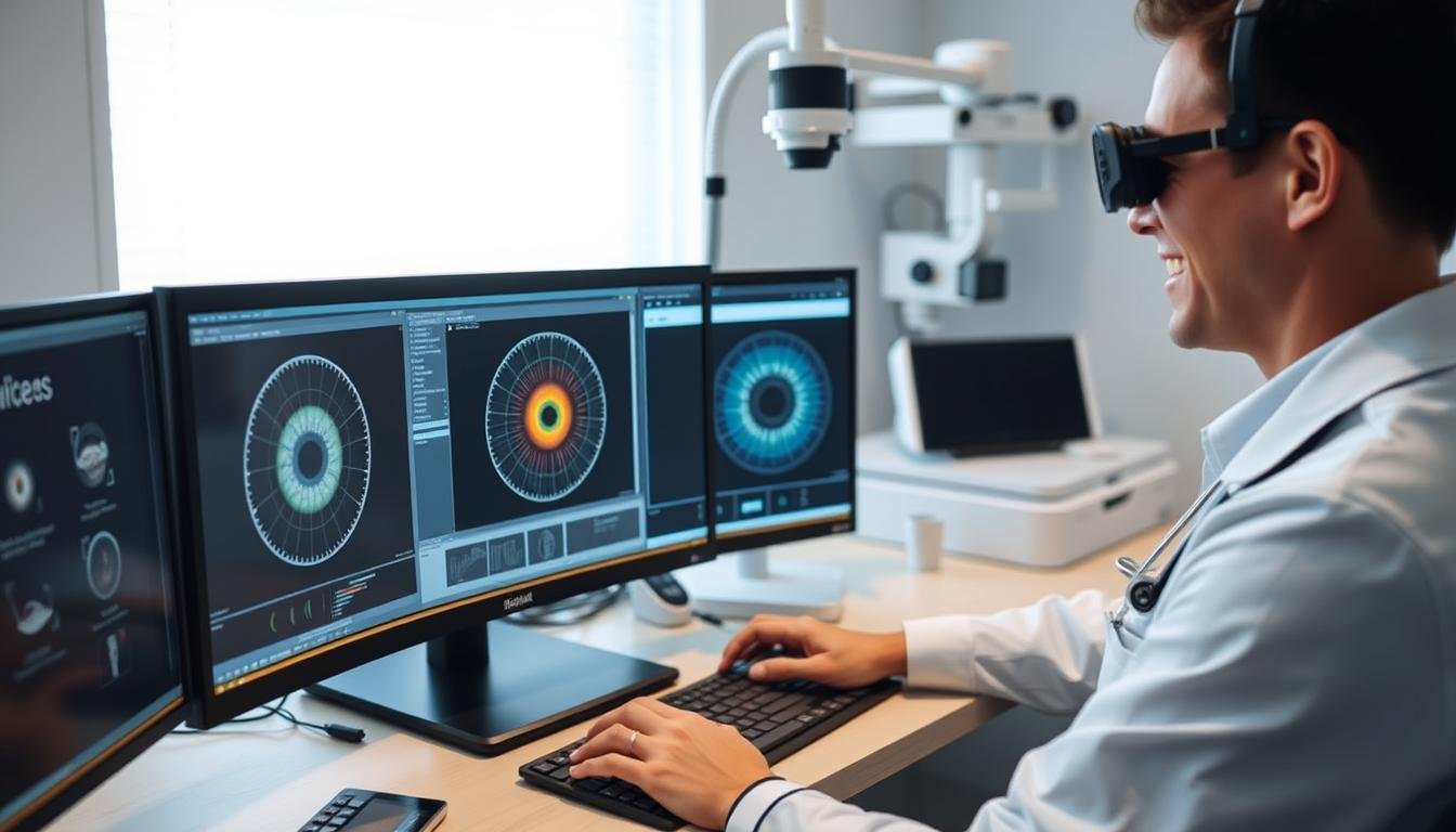 Sistema optimizado ejecutando iridologia softwarea profesionalmente