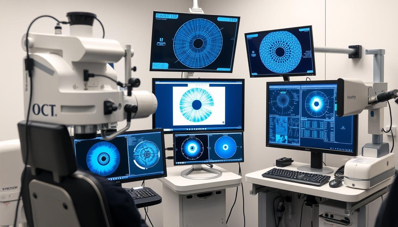 Tecnología avanzada utilizada en exámenes oculares modernos