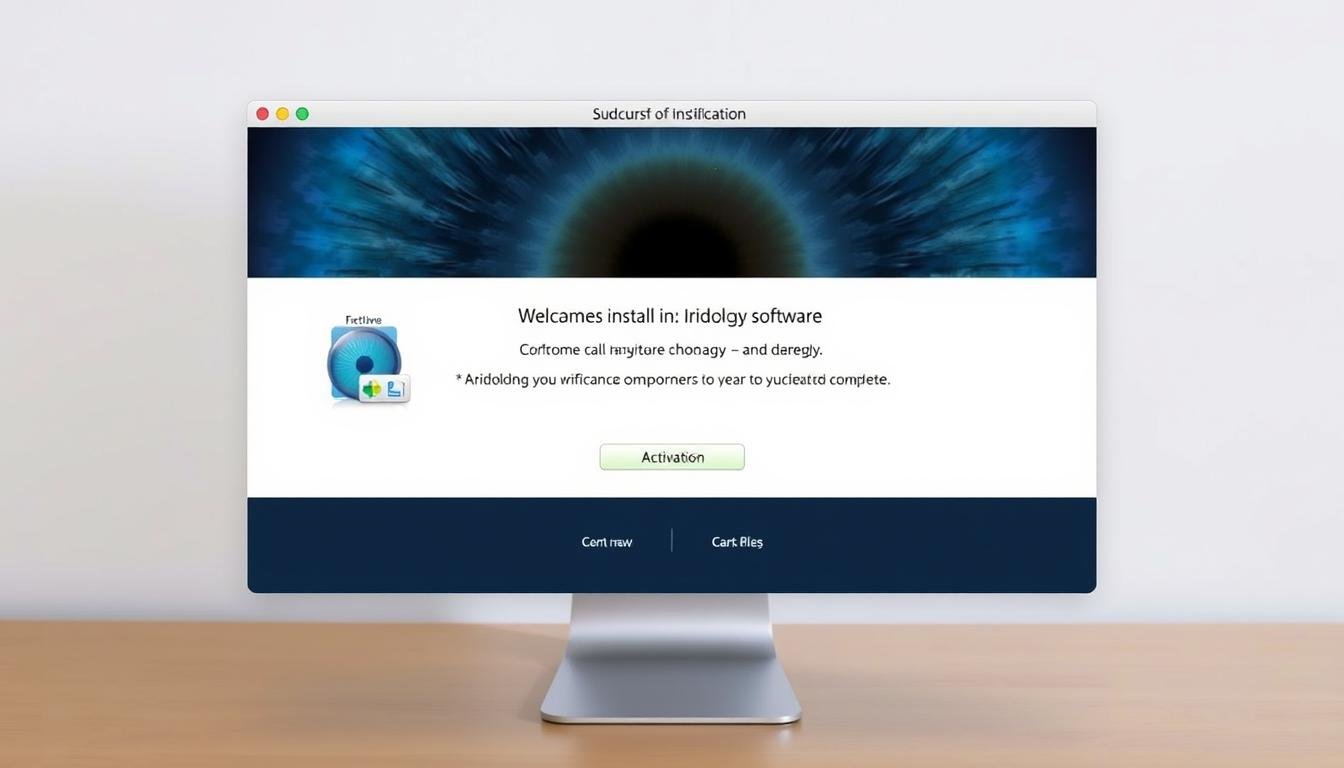 Verificación exitosa de instalación de iridologia software en Mac
