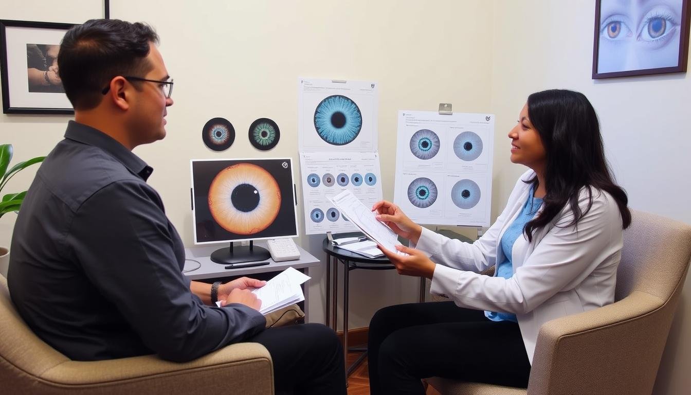 iriologo CDMX durante una consulta de evaluación