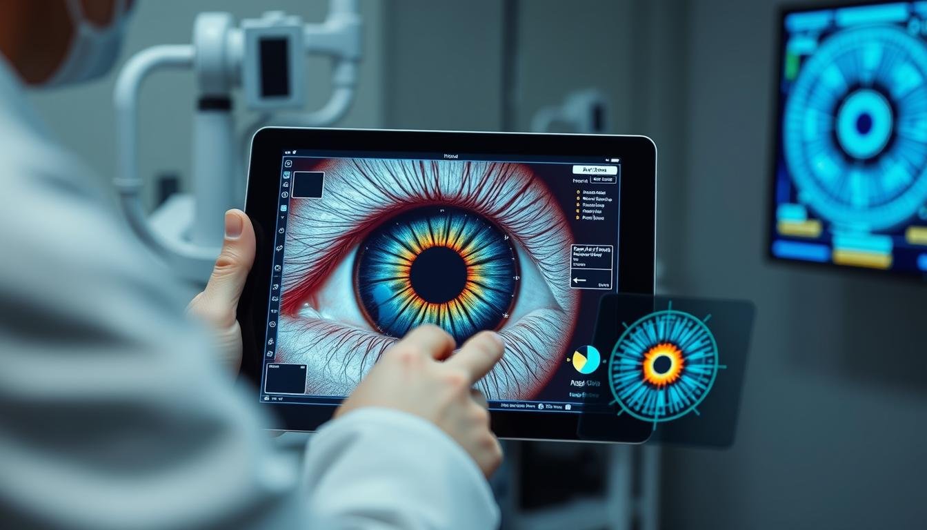 Análisis de iris con software avanzado de inteligencia artificial