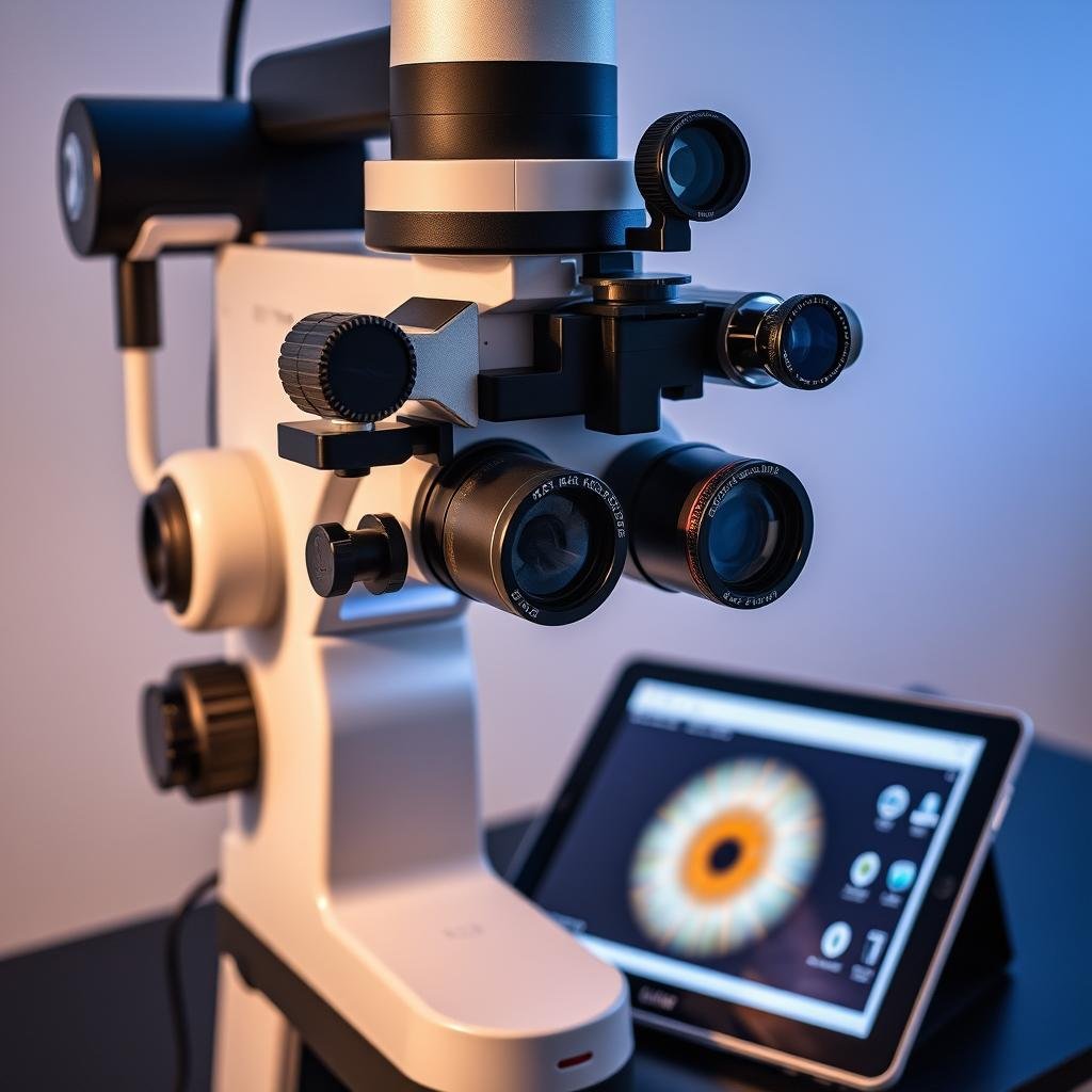 Cámara especializada para iridología con adaptadores para diferentes dispositivos