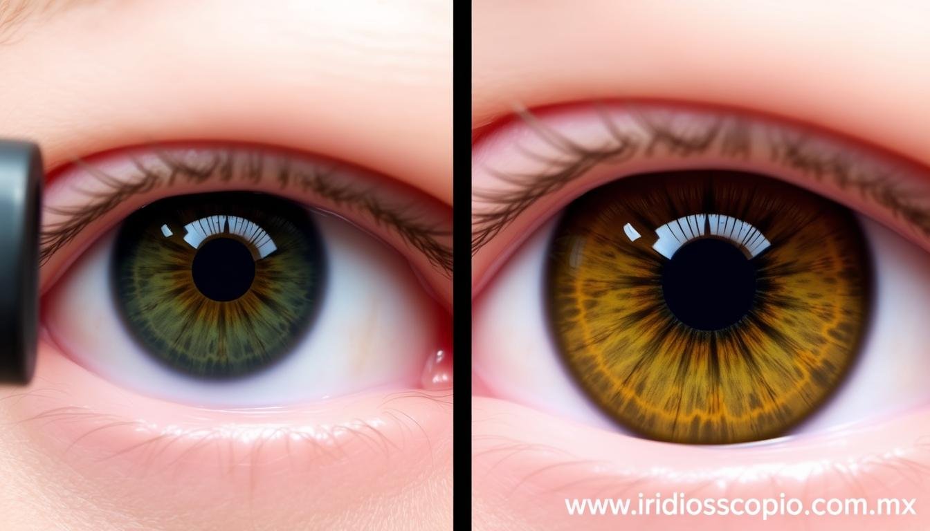 Comparación entre análisis de iris con equipo básico versus equipo profesional MAIKONG Comparación entre análisis de iris con equipo básico versus equipo profesional MAIKONG