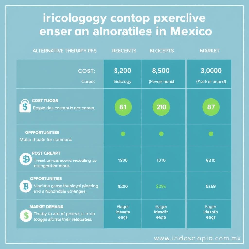 Comparativa entre iridología y otras terapias alternativas en México