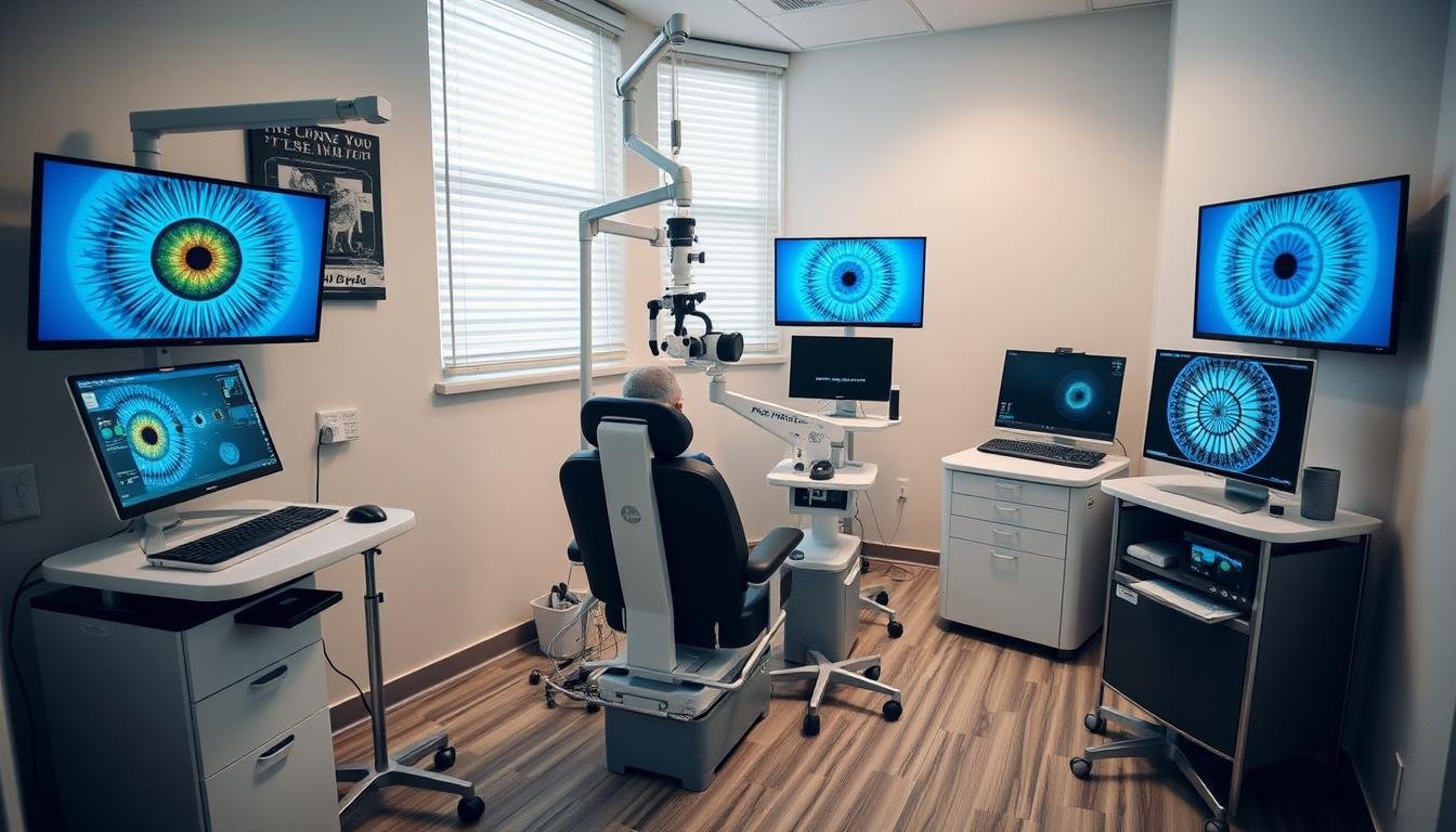 Consultorio profesional de iridología con equipo especializado