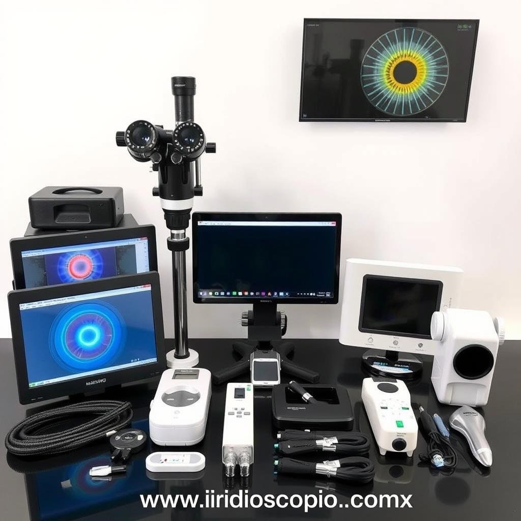 Equipo completo de iridología MAIKONG incluyendo iridoscopio, cámara y software de análisis