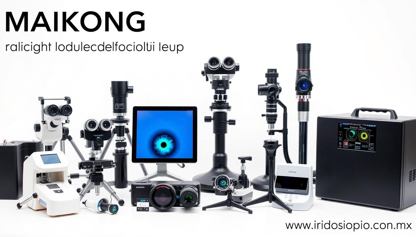 Gama completa de equipos MAIKONG para iridología profesional