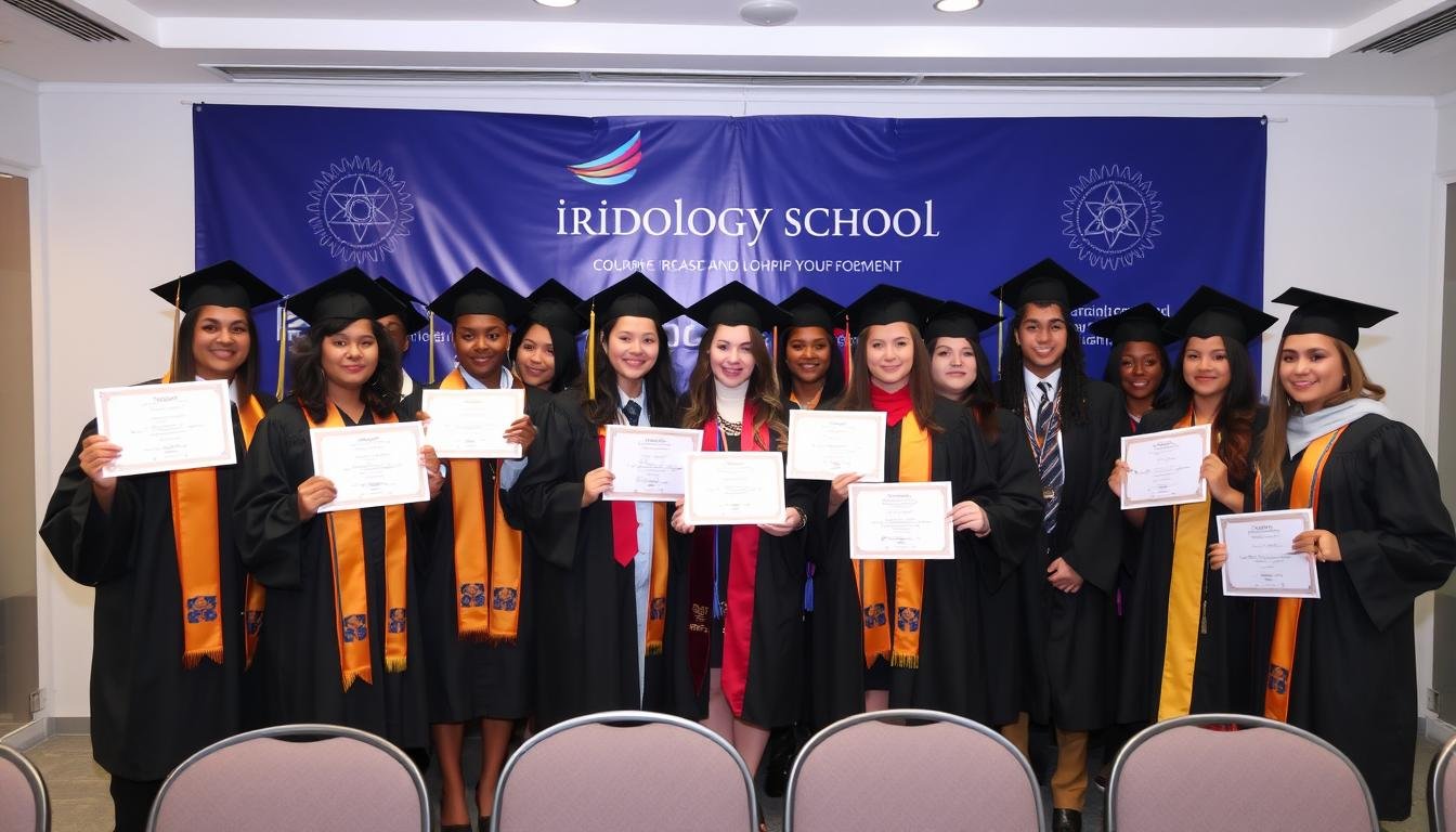 Graduados de nuestra escuela de iridología en ceremonia de certificación