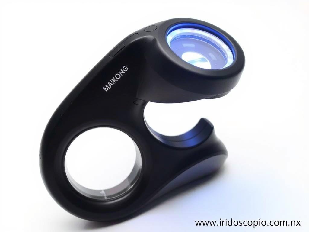 Lupa de Iridología MAIKONG con iluminación LED