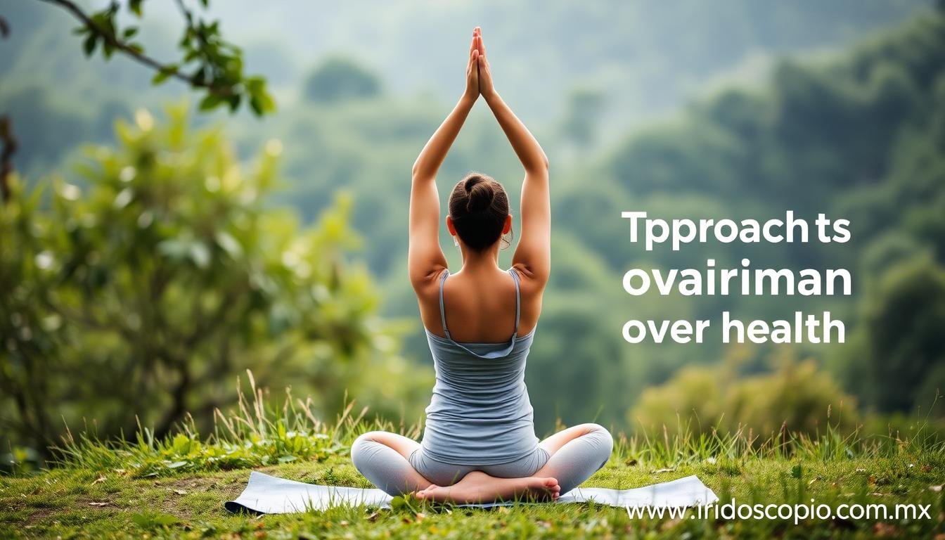 Mujer practicando yoga como parte de un enfoque integral para la salud ovárica Mujer practicando yoga como parte de un enfoque integral para la salud ovárica