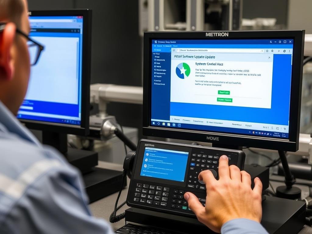 Proceso de actualización de software del Metatron 4025