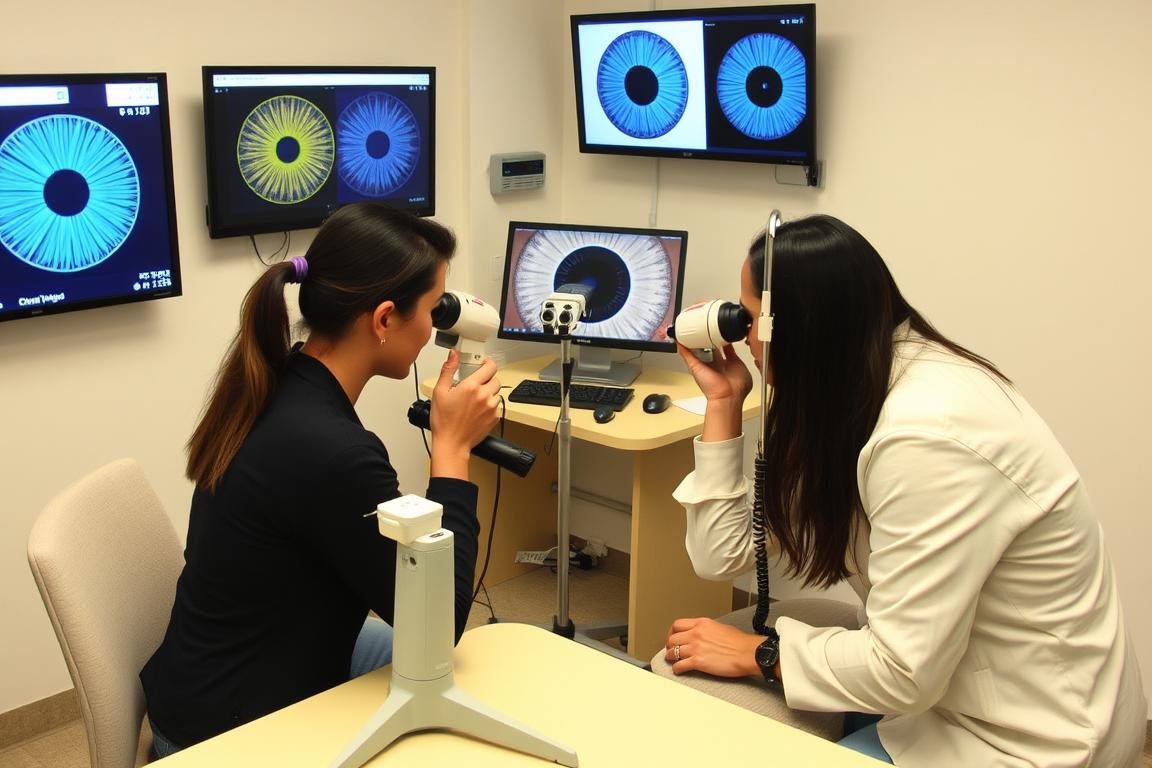 Taller práctico de iridología con equipos especializados en escuela de iridología
