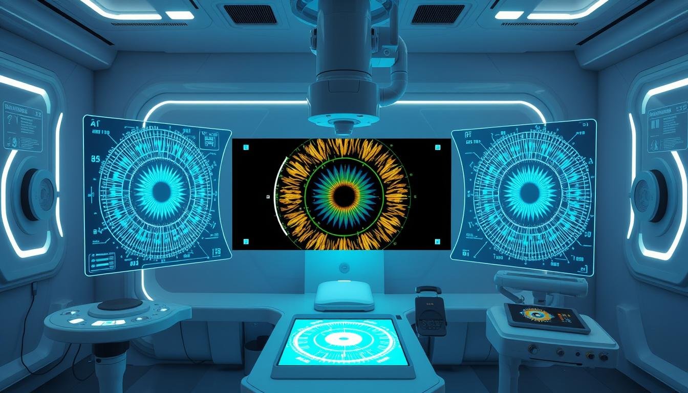 Tecnologías futuras para iriólogos mostrando análisis avanzado